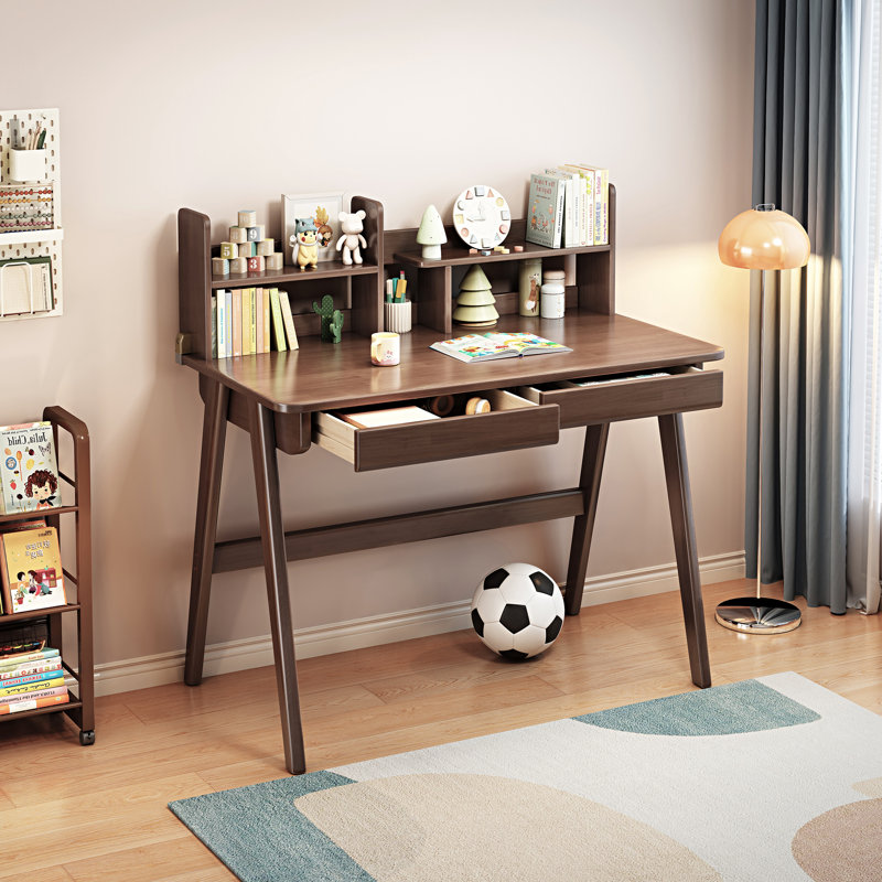 100.1Cm W Rectangular Writing Desk, Brown