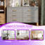 Commode double 6 tiroirs avec structure en bois massif et poignées en métal Scrigno, armoire de rangement 47,24 L-651727669