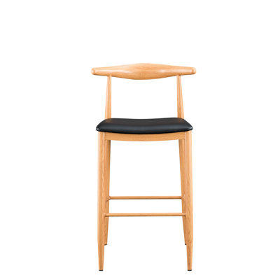 Tabouret de bar en acier naturel