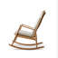 Chaise berçante en bois massif