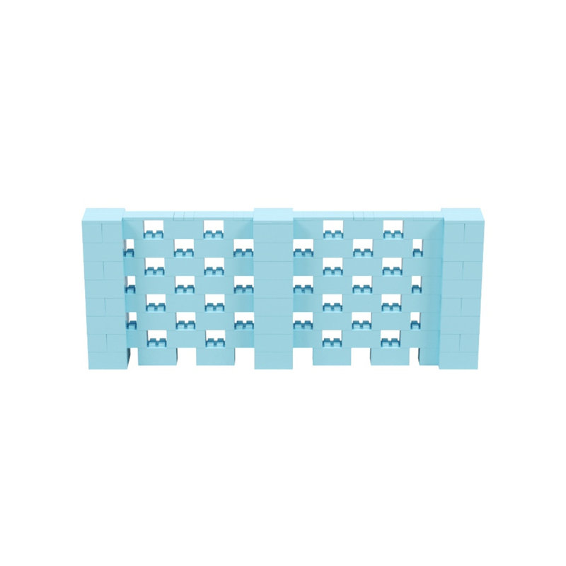 Ensemble mural 4 po de haut Everblock, Bleu clair, 120"