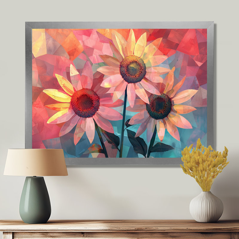 Ifsa - Floral Wall Art, Reproduction encadrée d'une seule photo, Argent argent, H 12 po x l 20 po