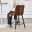 Tabouret de bar en suède