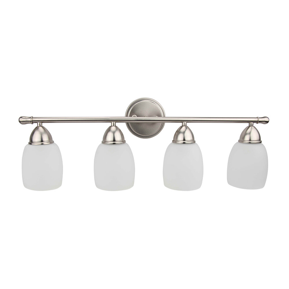 Longshore Tides 4-light Dimmable Brushed Nickel Vanity Light | Wayfair