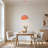 1-Light Metal Dome Pendant Light