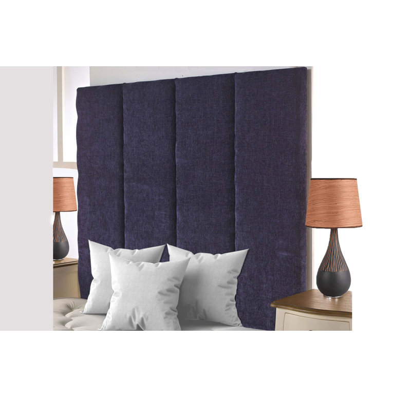 Upholstered Headboard, Purple Chenille, Single (3')