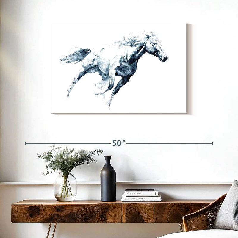 Brampt Sapphire Gallop I, 24" H x 36" W