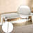 Comfortable Gray Bench - Foam Cushioning 7" Package Height 220lbs Weight Capacity Boucle Crafted From Particle Board 32lb