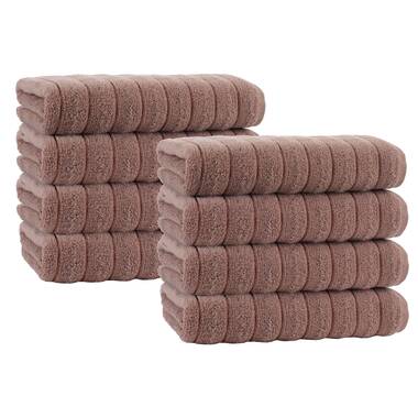 Felpinter Textile Industries Collection 2 Bath and 2 Hand Towels Tan Brown  4Set