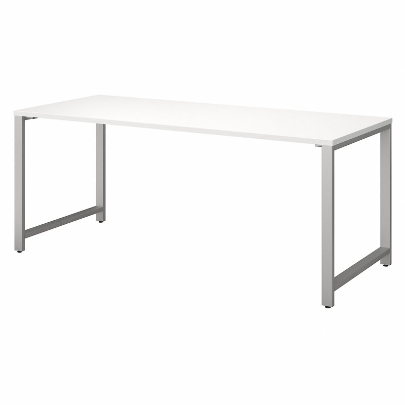 Bureau 400 Series, Blanc / Chrome, H 29,12 po x l 71,02 po x P 29,61 po