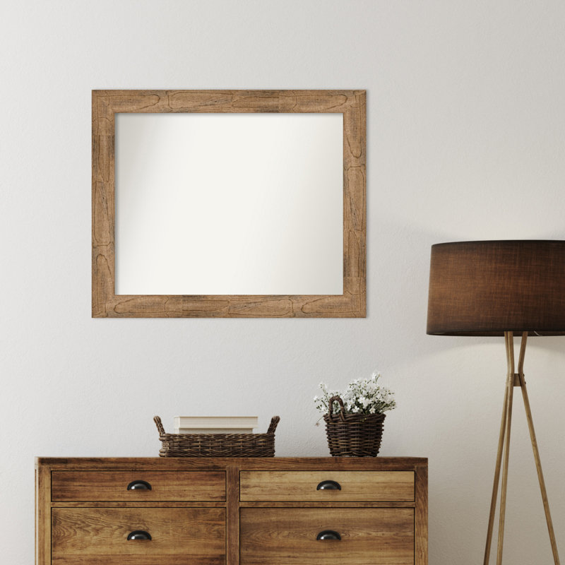 Timmy Solid Wood Wall Mirror, 29.5" x 35.5", Rectangle
