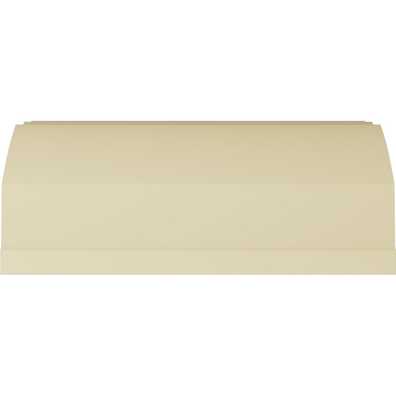 Primed White Geometric Polyurethane Crown Moulding Sample, 12" Length