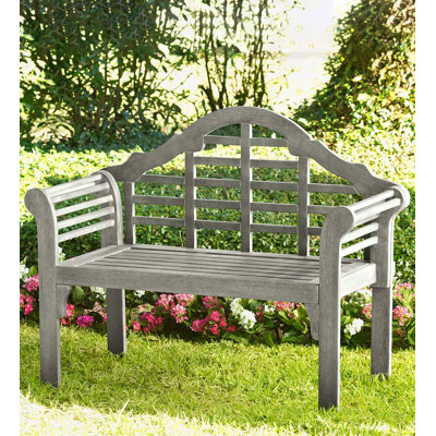 48" W Lutyens Eucalyptus Wood Garden Bench