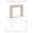 Contemporary Cast Stone Fireplace Surround with Standard Hearth-103614158-103614167