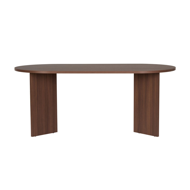 Teiah Dining Table, Walnut, 75cm H x 180cm W x 90cm D