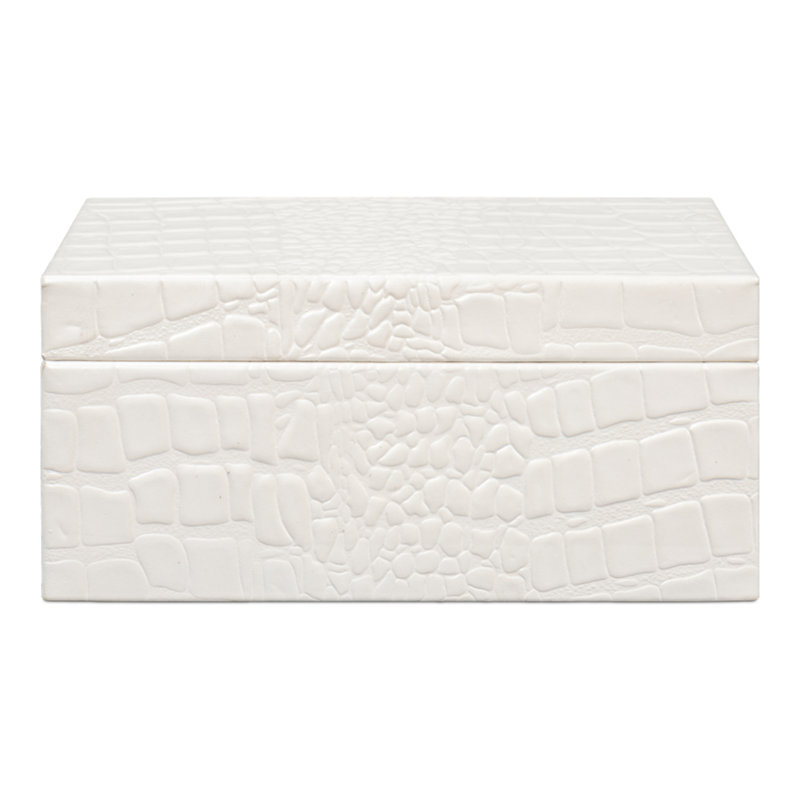 Shagreen Handmade Decorative Box, Ivory