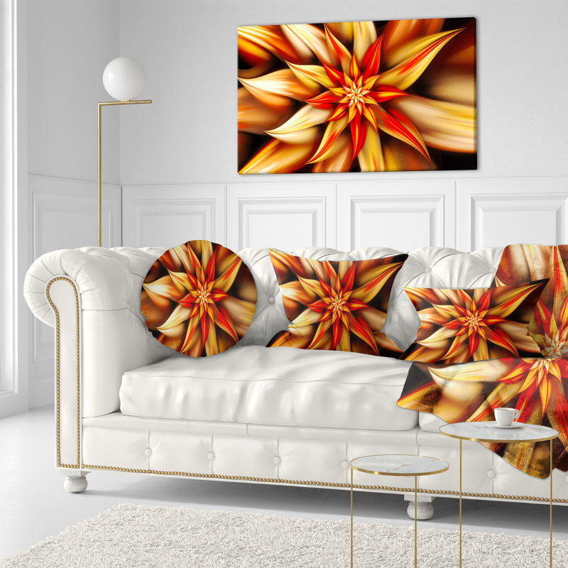 Coussin lombaire floral magnifiques magnifiques pétales de fleurs