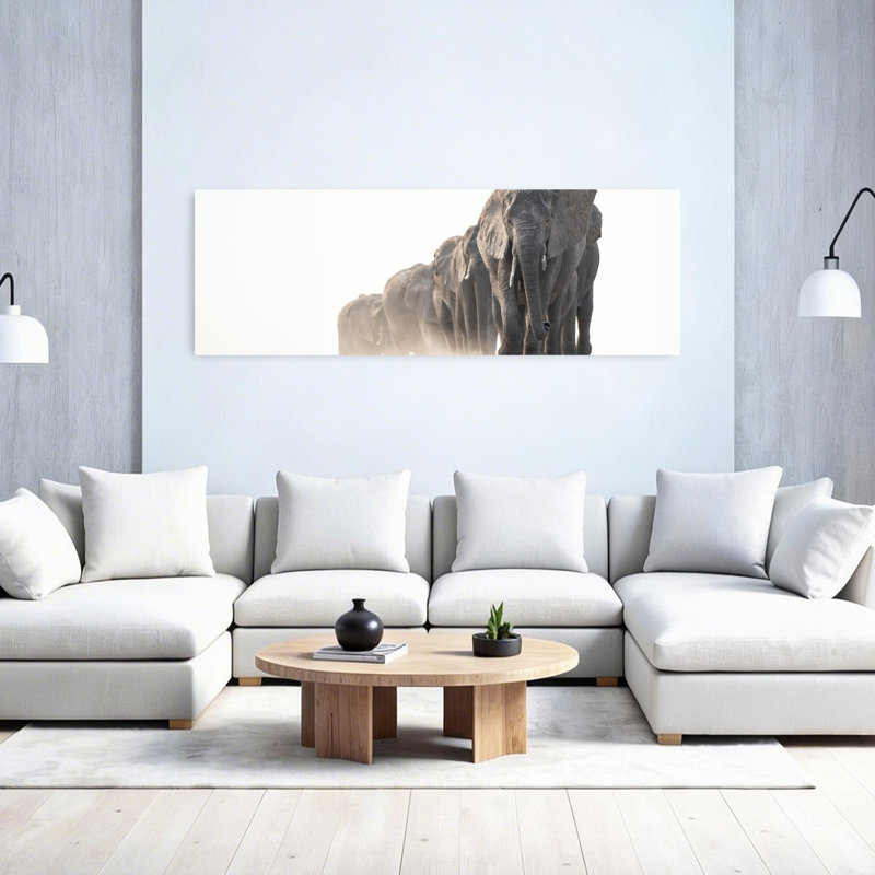 Art mural contemporain africain, H 20 po x l 60 po