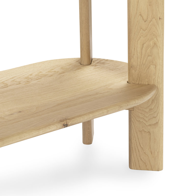 Kering Oak Wood Oval Console Table 