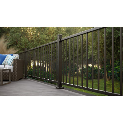FORTRESS Inspire Railing Aluminum Brown Cap Rail Clips (Box of 4)