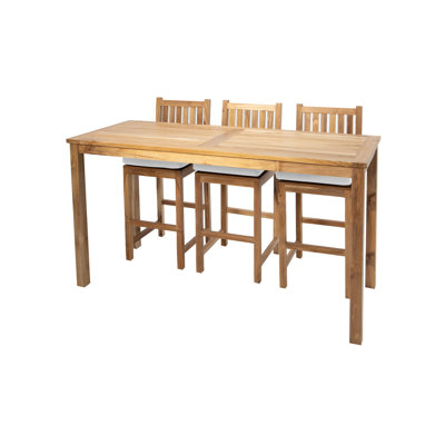 Huntington 4 - Piece Solid Wood Dining Set