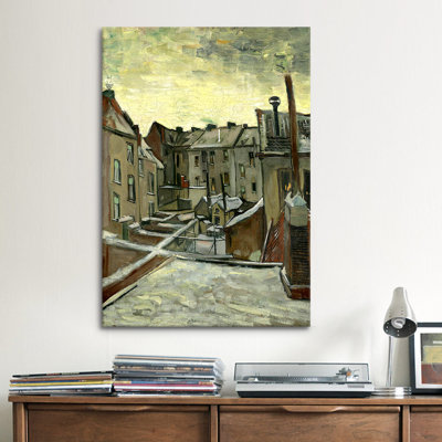 « house visible from the back » par vincent van gogh, reproduction d’art sur toile