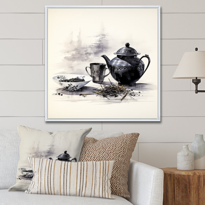 Boho noir et blanc ensemble de thé poteries IV - Boho poterie, décoration murale, H 30 po x l 30 po x P 1,5 po