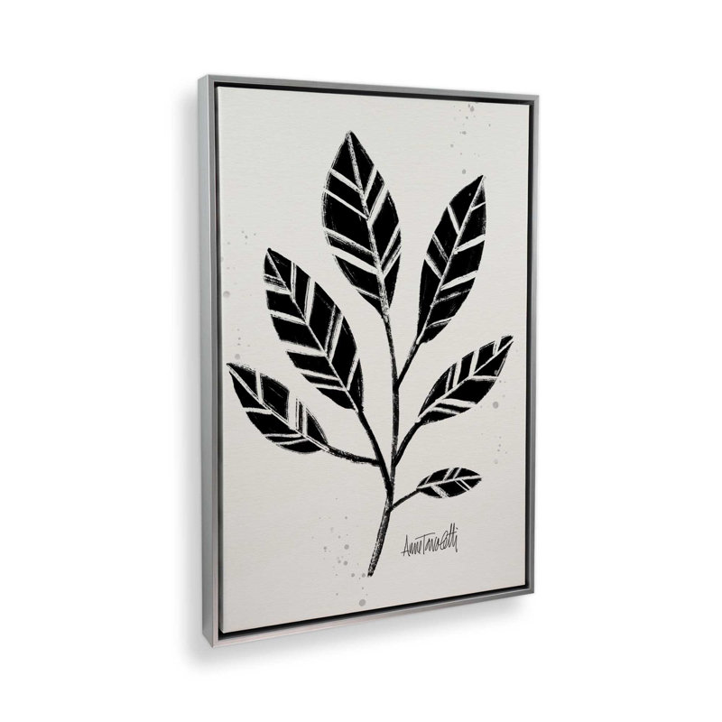 Botanicals III, reproduction sur toile, Chrome poli, H 18,75 po x l 12,75 po