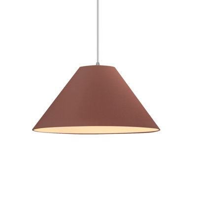 Radiance - Avola 1-Light Pendant - Matte White with Champagne Gold internal - Matte Black - 11"W x 5.5"H - Dedicated LED - White Cord