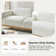 Matlin 91" Modern Boucle Sofa with Solid Wood Base