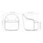 Fauteuil d'appoint pivotant Harless 360 po