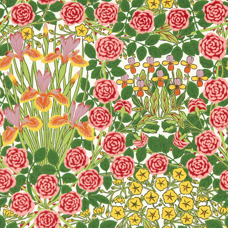 Campanula 10.05m x 52cm Matte Wallpaper Roll, Sunburst