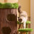 3 Tiers Cat Tree with Condons,Perch,Scratching Posts