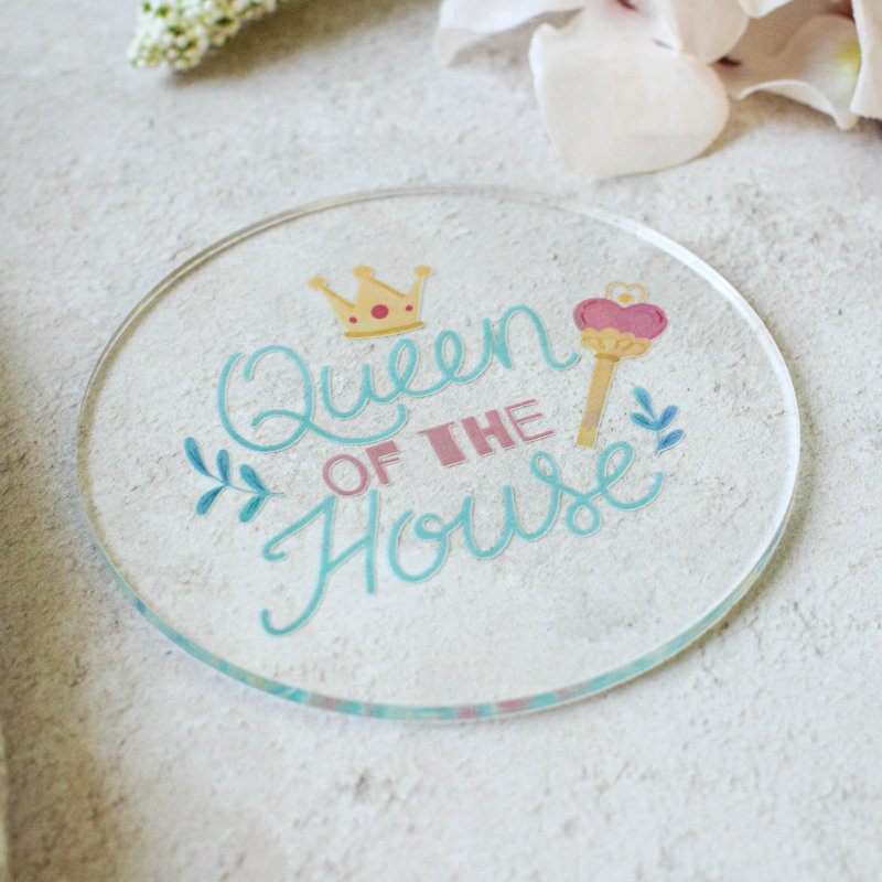 Acrylic Round 1 Piece Coaster