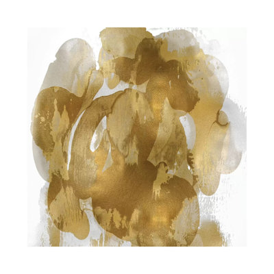 Gold Flow I by Kristina Jett - Wrapped Canvas Painting