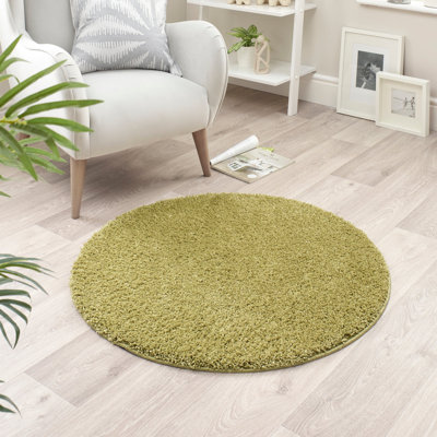 Solid Colour Machine Tufted Area Rug