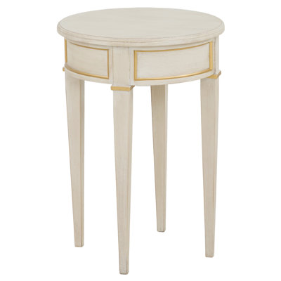 Table ronde Linea en brume champagne