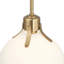 Luminaire suspendu 1 lumière blanc et or Delano