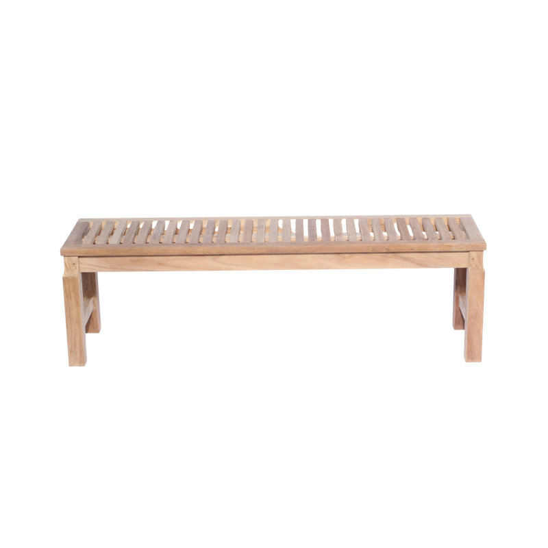 Hosler Solid Wood Teak Outdoor Bench