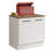 Latitude Run Compact Garage and Utility Room Base Storage Cabinet with 2 Doors and Tool Storage Shelves 33 Inch Wooden Organization Unit - White