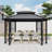 11 Ft. X 13 Ft. Gray Octagonal Gazebo With Double-Roofed Hardtop And Screen