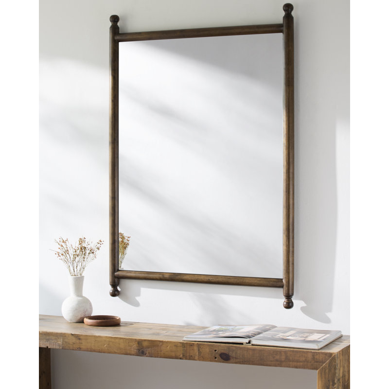 Daneeka Mirror, Dark Brown Wood