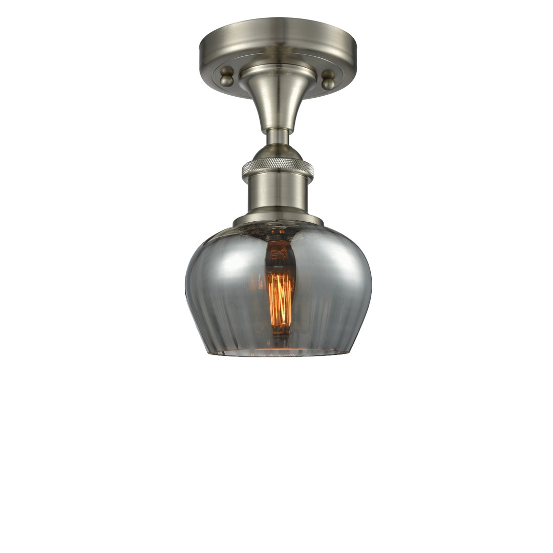 Patrina Glass Semi Flush Mount Beachcrest Home™ Shade 