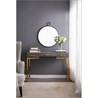Miroir mural 24 po x 27 po avec cadre, miroir décoratif minimaliste contemporain pour le salon, le vestibule, le vestibule, la chambre à coucher