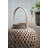 Coconio Wood Lattice Lantern-Tapered