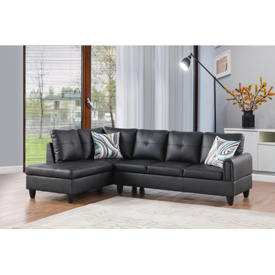 Symonds 2 - Piece Faux Leather Sectional -  Ebern Designs, C4E884F9DB594830AEC99CFBE3B22799