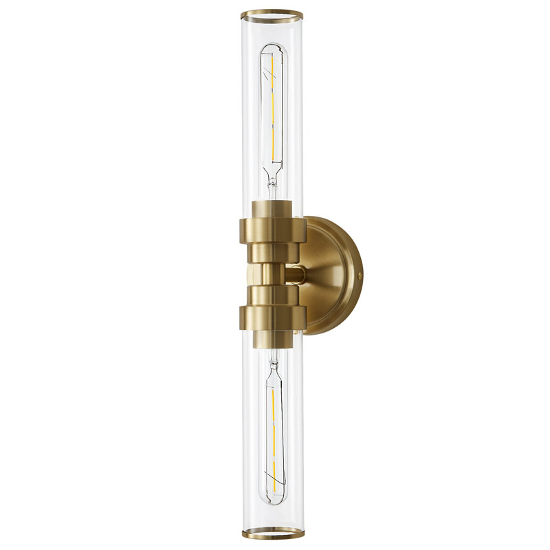Luminaire de salle de bain à 2 lumières à intensité variable Mercer41 Nanango - Conforme à l'humidité, compatible avec les DEL, installation en 15 minutes