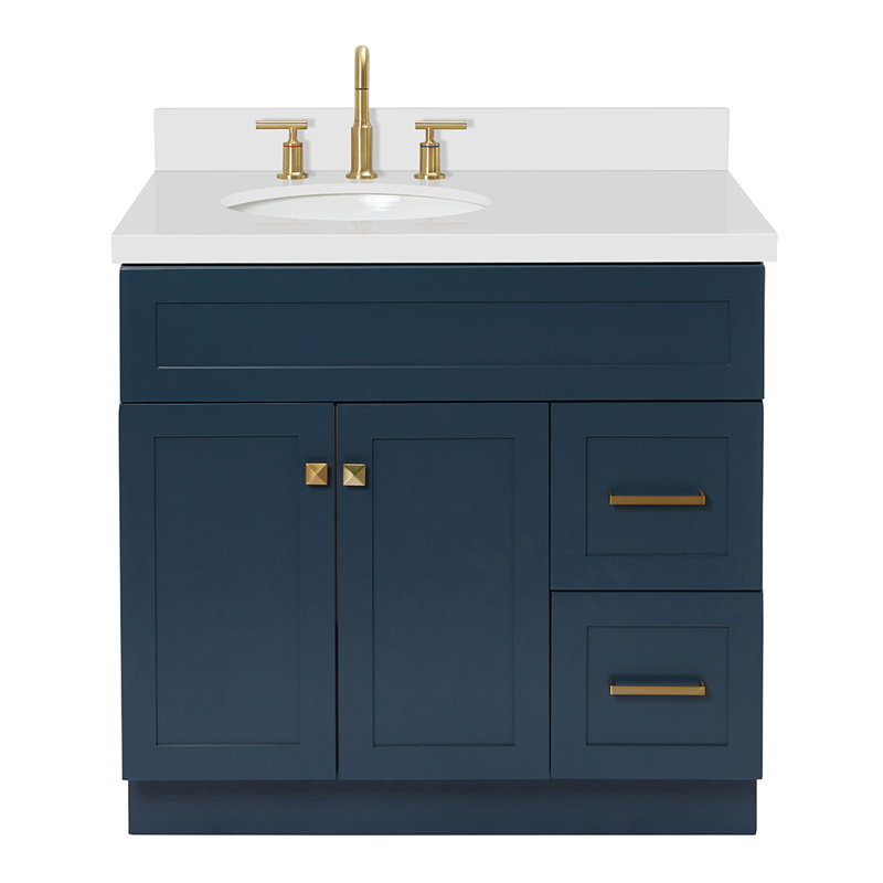 Ensemble de meuble-lavabo simple 37 po Abell, Bleu minuit