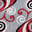 Tapis intérieur à motif abstrait tourbillonnant Aarley-Ray-811996077