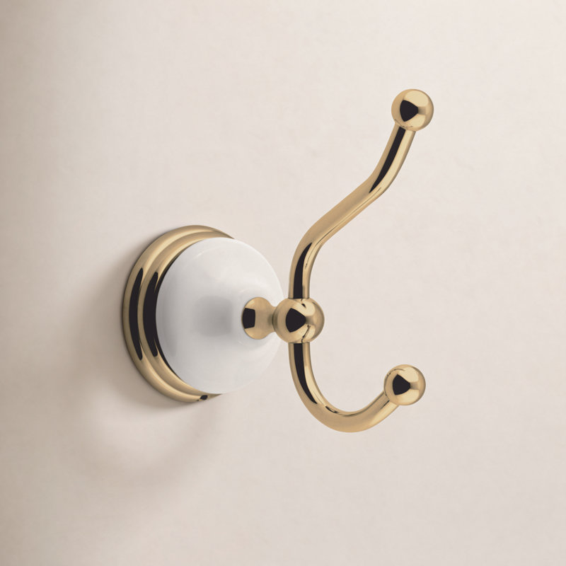 Kingston Brass Victorian Robe Hook, Polished Brass